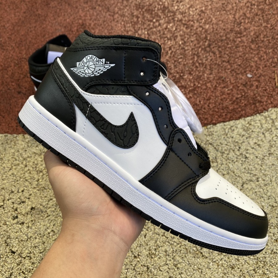 Air Jordan 1 Mid SE Panda Elephant SneakerCool