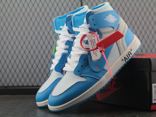 jordan 1 off white unc box