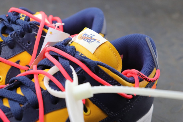off white dunk university gold