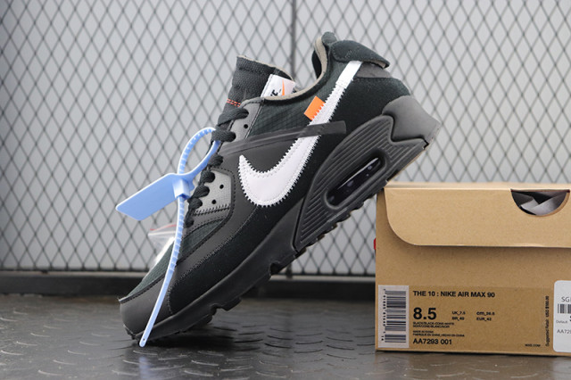 off white x air max 90 black
