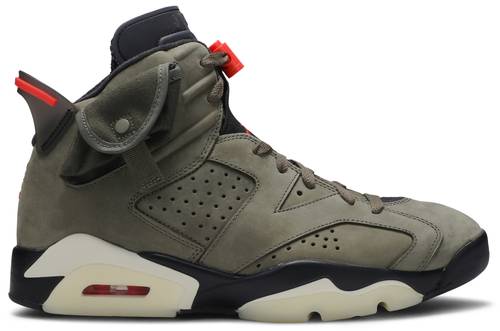 Travis Scott x Air Jordan 6 Retro 'Olive' - SneakerCool.com