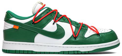 dunk low pine green off white