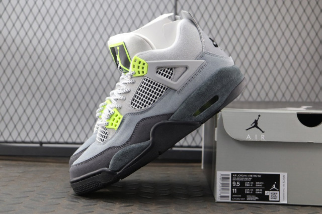 Air Jordan 4 Retro SE 'Neon 95' - SneakerCool.com