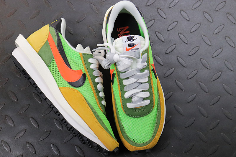 sacai mens x nike ldwaffle green gusto