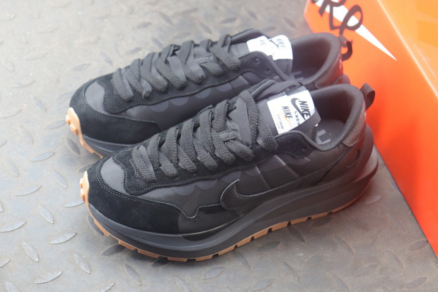 Sacai x VaporWaffle 'Black Gum' - SneakerCool.com