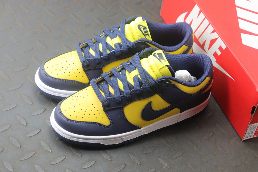 dunk low michigan 2021 on feet