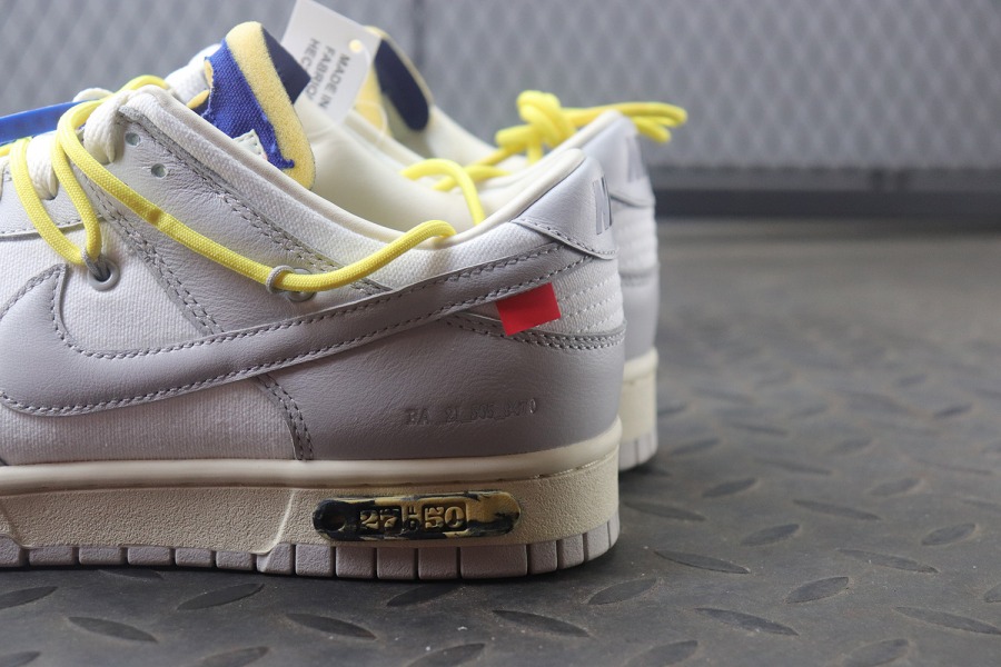 Off-White x Dunk Low 'Lot 27 of 50' - SneakerCool.com