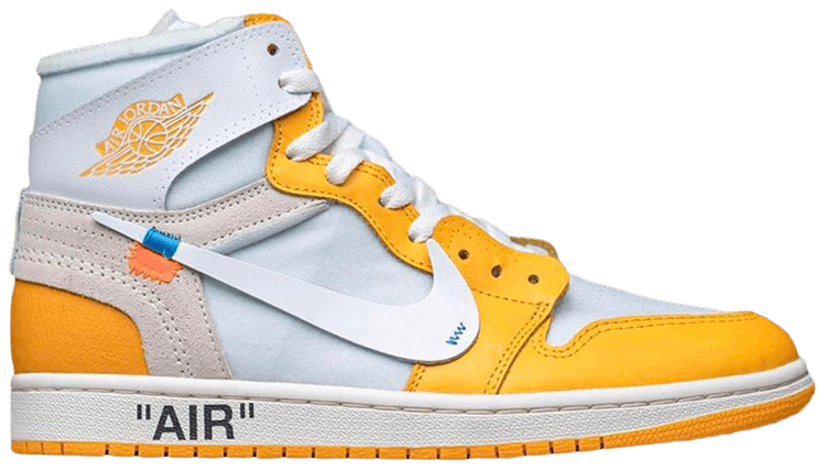 off white x nike air jordan 1 yellow