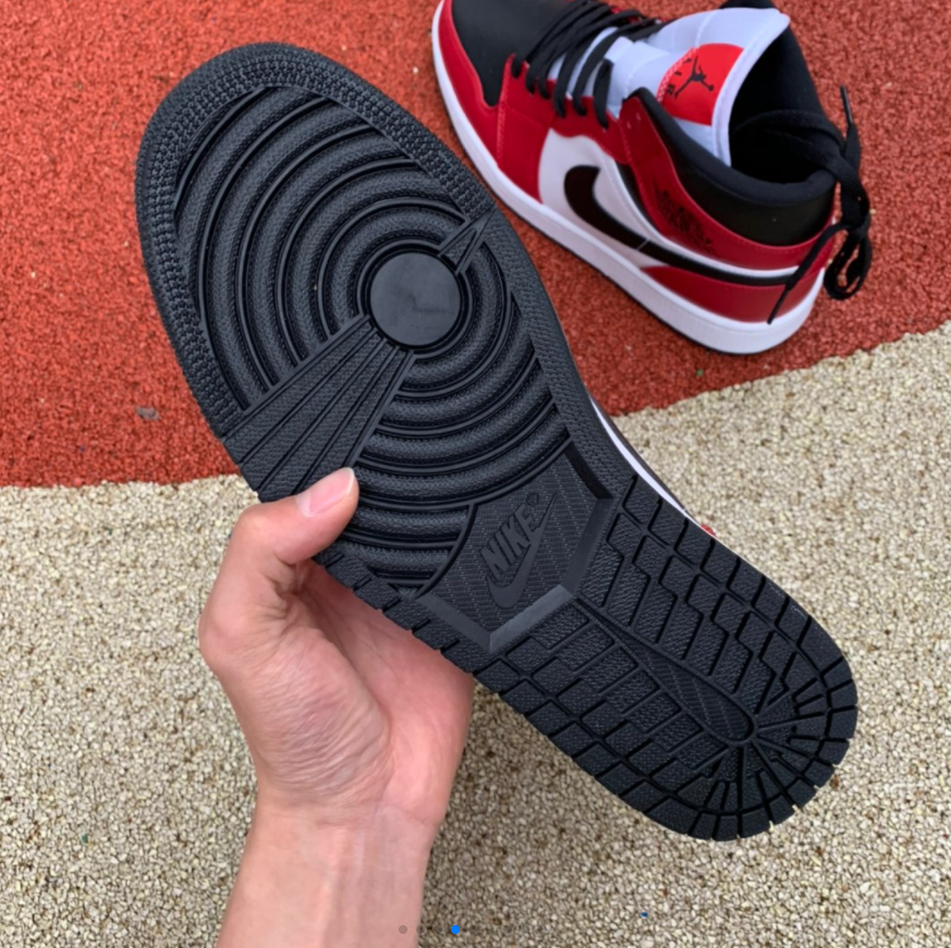 jordan 1 mid chicago black toe