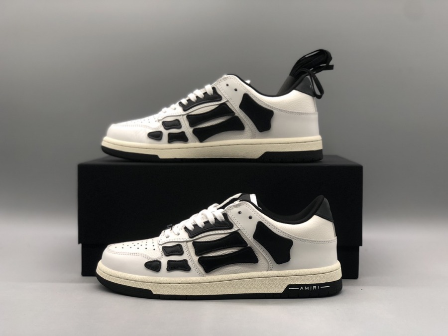 Amiri Skel Top Low 'White Black' - SneakerCool.com