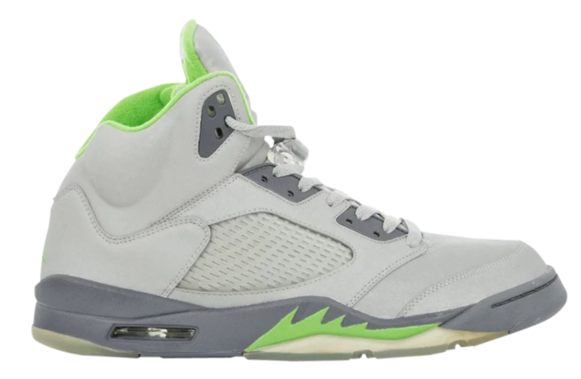 jordan retro 5 green bean