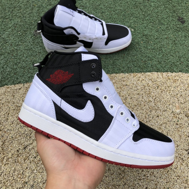 Wmns Air Jordan 1 Mid SE Utility 'White Black Gym Red' - SneakerCool.com