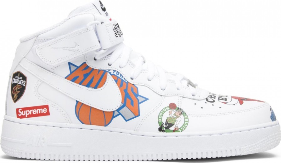air force 1 supreme nba white