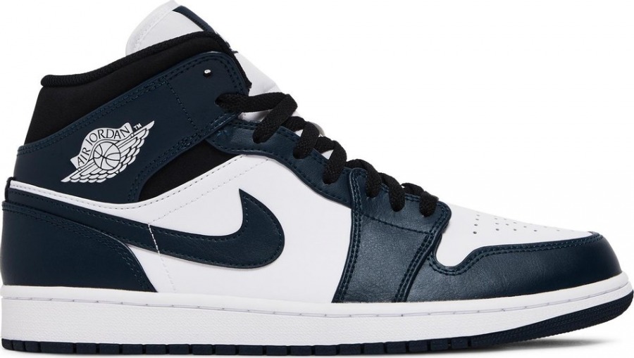 air jordan 1 mid armory navy white black