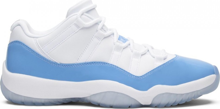 jordan 11 white and north carolina blue