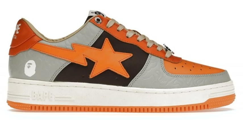 bape sneakers orange