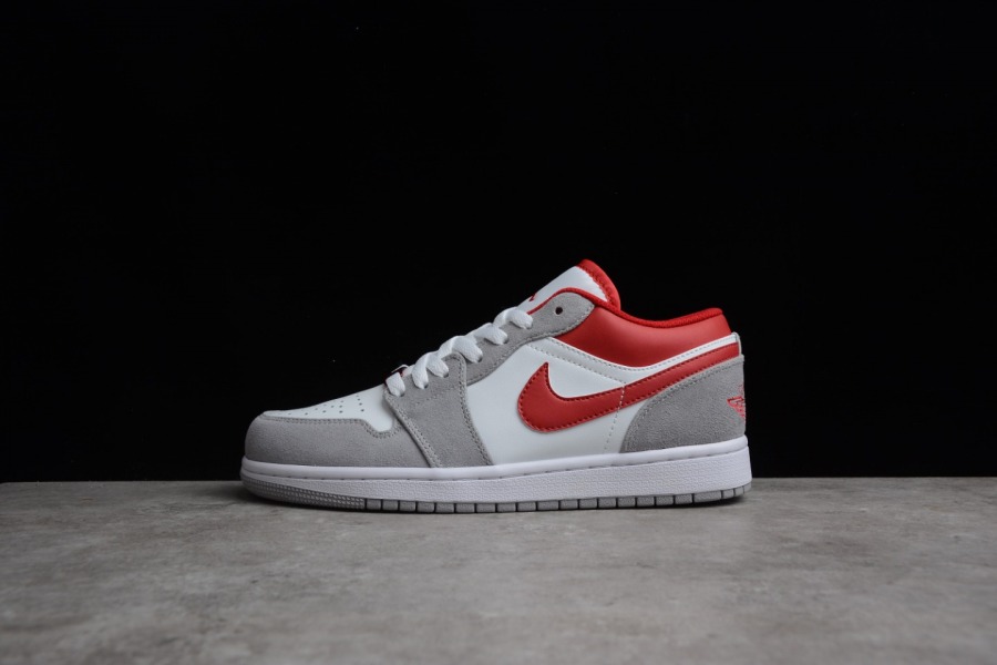 Nike Air Jordan 1 Low Light Smoke Grey Red - StclaircomoShops