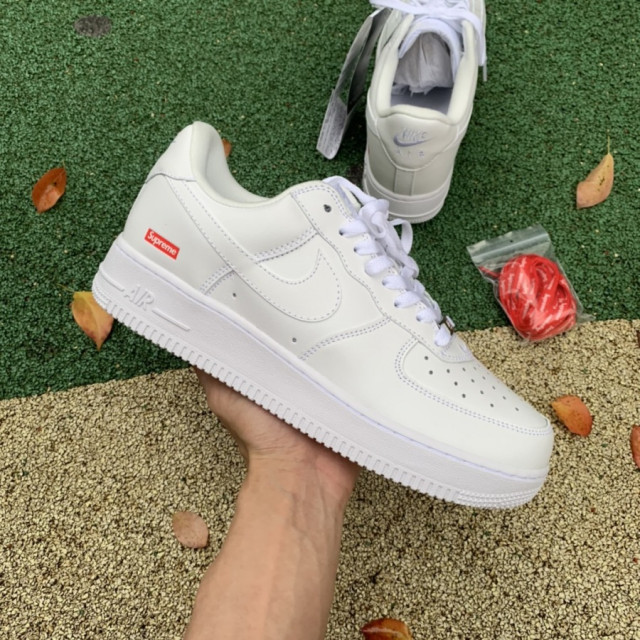 Supreme x Air Force 1 Low 'Box Logo - White' - SneakerCool.com