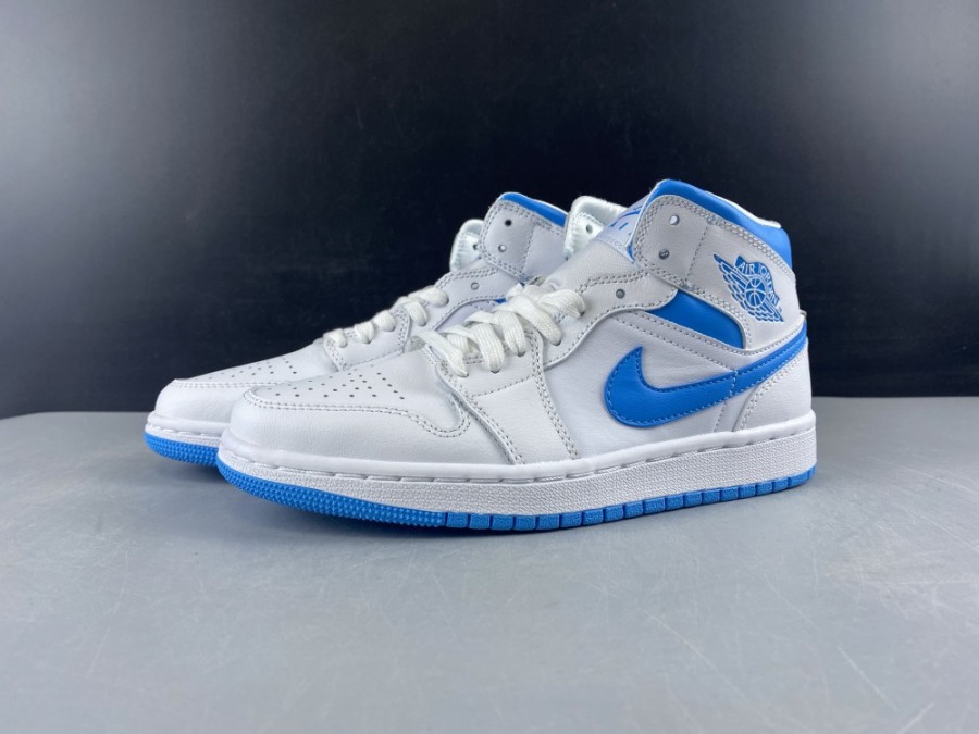 Wmns Air Jordan 1 Mid 'UNC' - SneakerCool.com