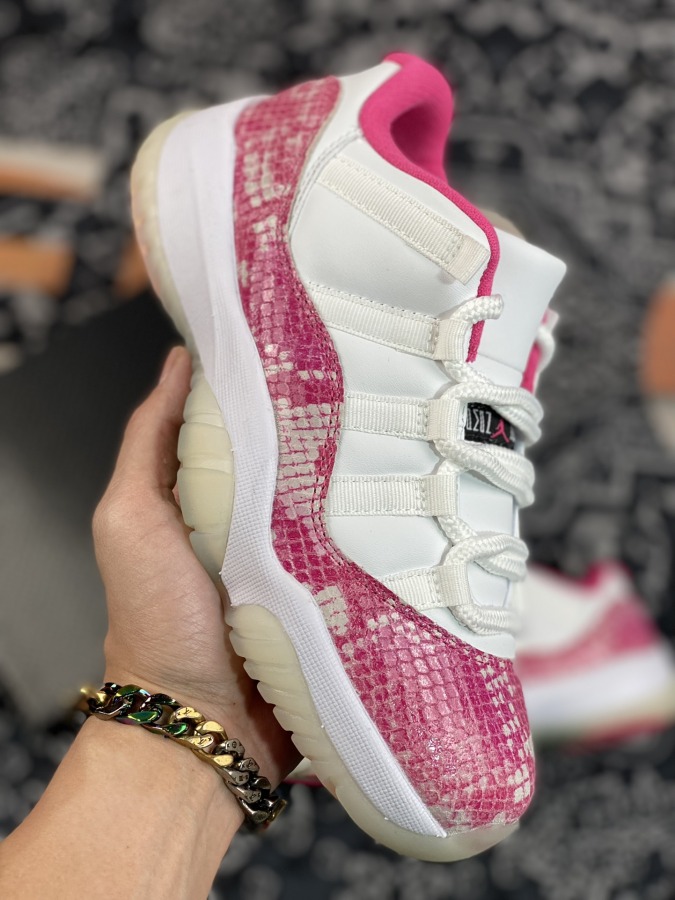 air jordan 11 retro low women's pink snakeskin