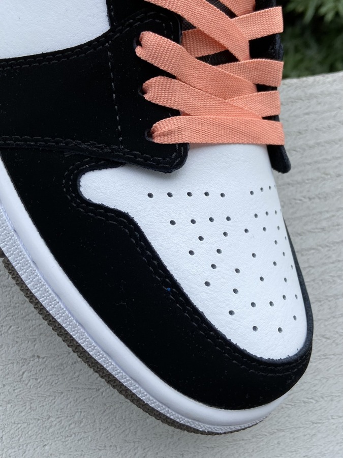 peach and mocha jordan mids