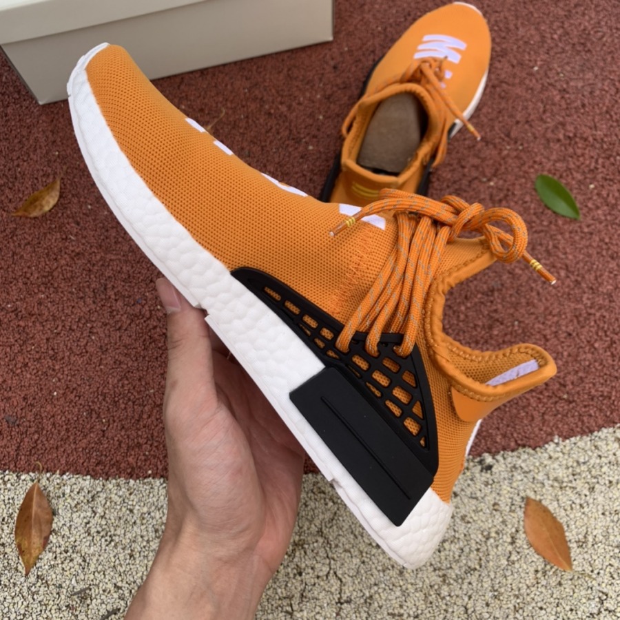 nmd human race orange