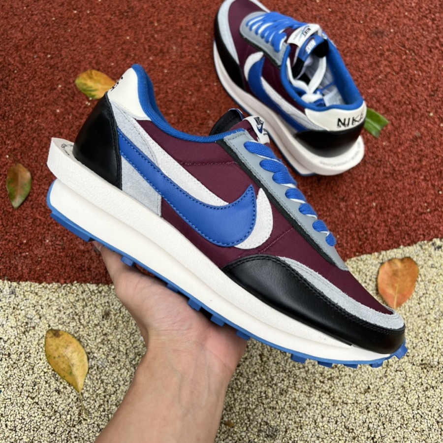 sacai x Undercover x LDWaffle 'Night Maroon Team Royal' - SneakerCool.com