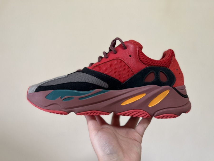 yeezy 700 hi res red