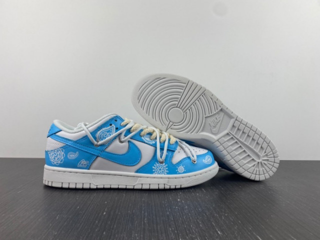 Nike Dunk Low Custom Edition 'TRIPLE WHITE' - SneakerCool.com