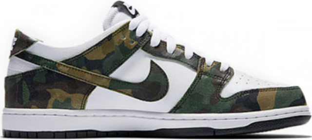 nike sb zoom dunk low pro camo