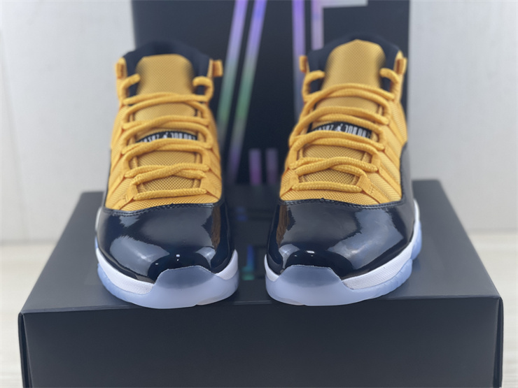 Jordan 11 outlet yellow and black