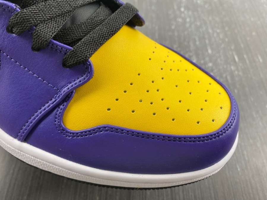 aj1 lakers mid