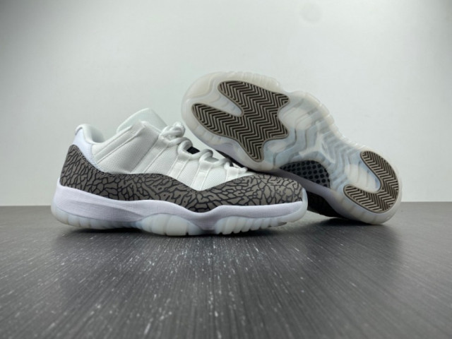 jordan 11 low elephant print