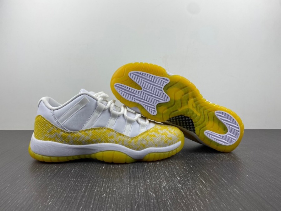 jordan 11 yellow and purple