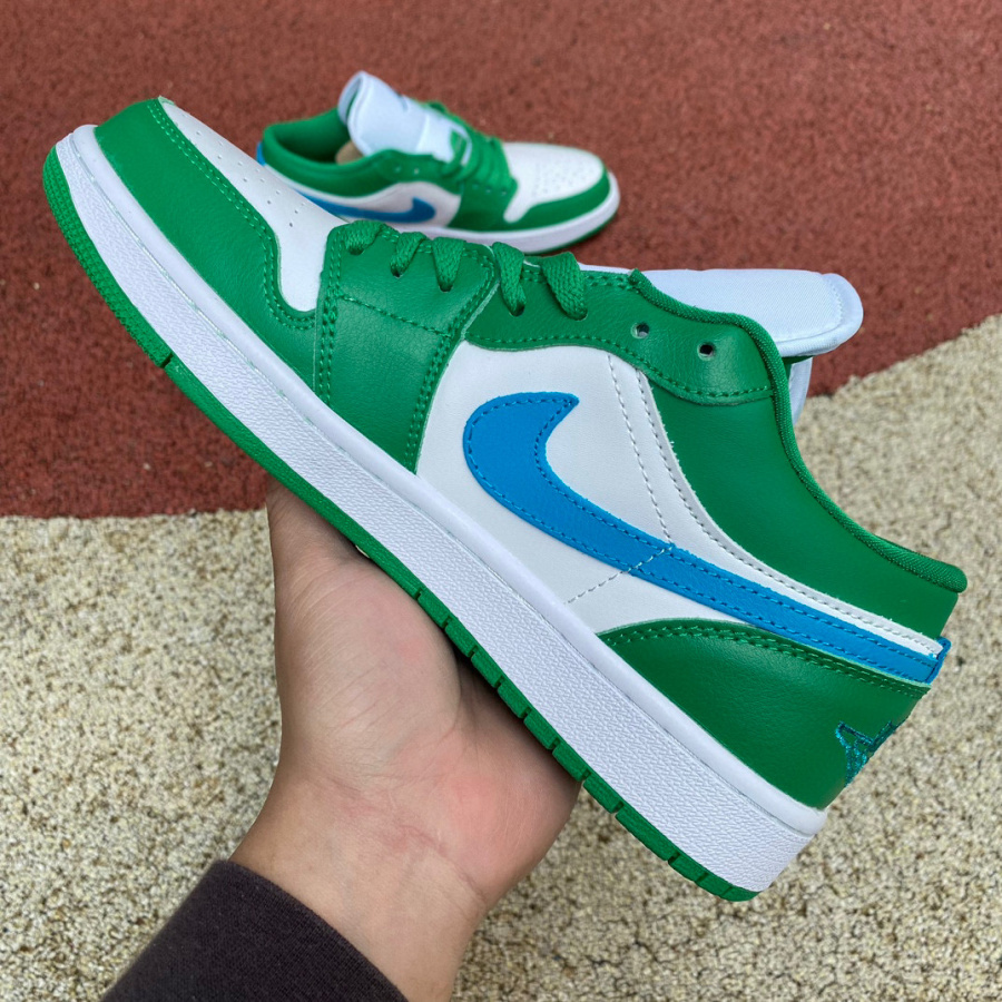 jordan one low lucky green