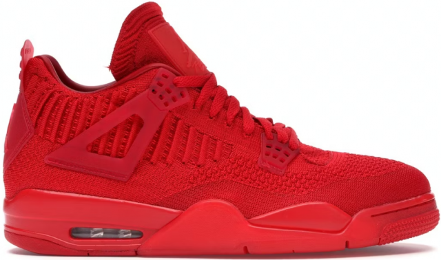 retro 4 flyknit red