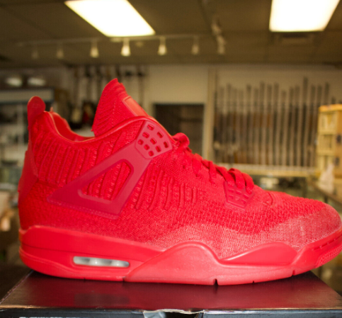 flyknit jordan 4 red