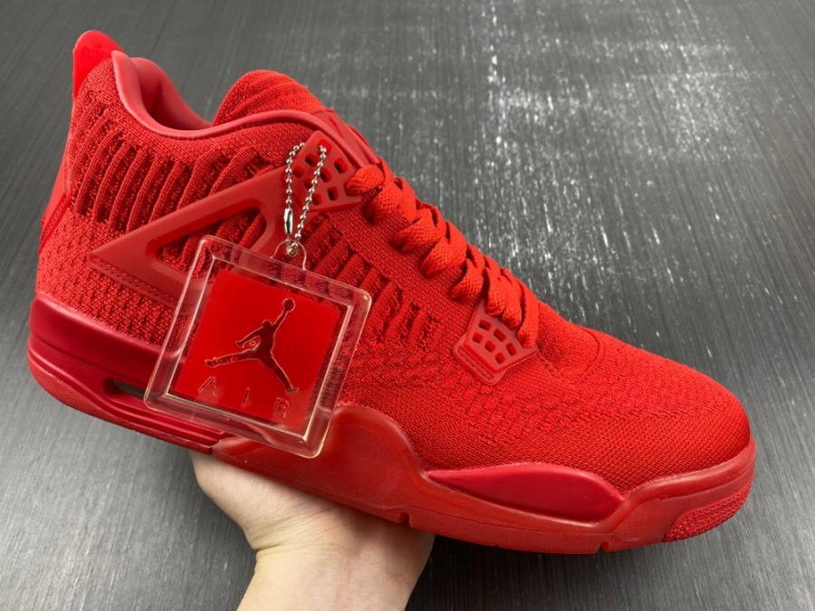 flyknit jordan 4 red