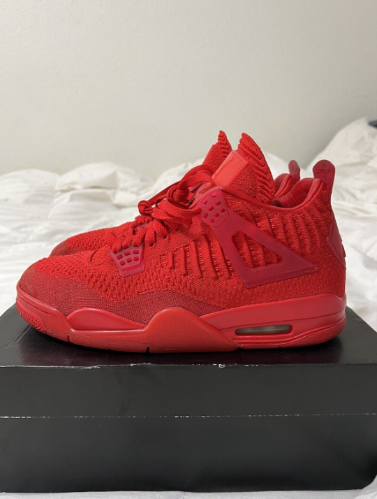 flyknit jordan 4 red