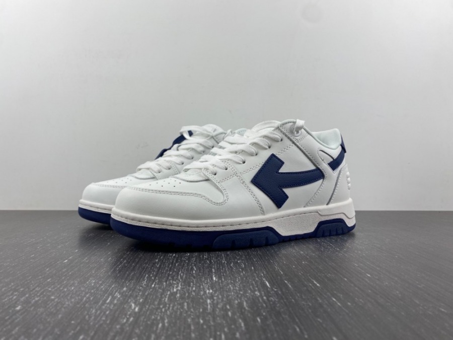 Off-White Out of Office 'White Navy Blue' - SneakerCool.com