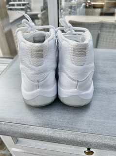 jordan retro 11 white and silver