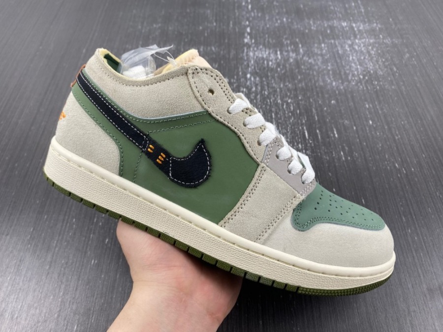 Air Jordan 1 Low SE Craft 'Light Olive' - SneakerCool.com