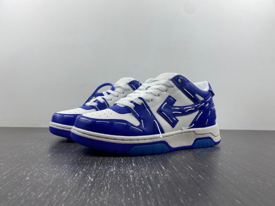 Off-White Out Of Office 'White Dark Blue' - SneakerCool.com
