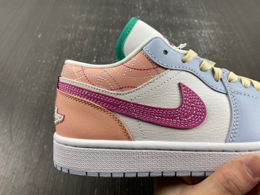 Air Jordan 1 Low 'Multi-Color Sashiko' - SneakerCool.com