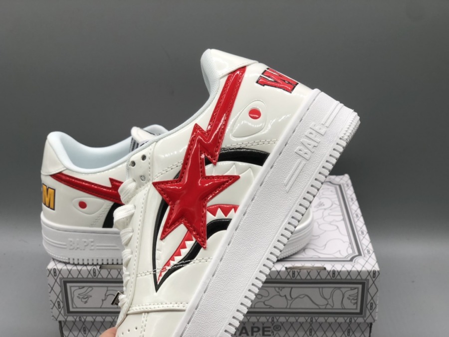 Bapesta Low M2 'shark Face - White' - Sneakercool.com