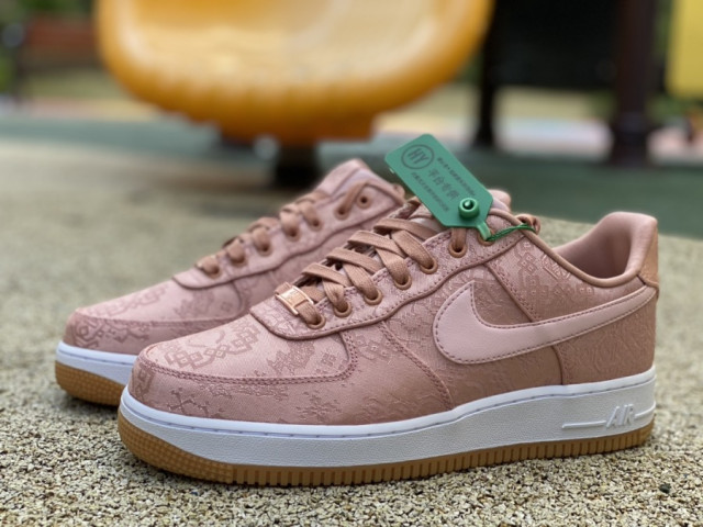 womens rose gold air force 1