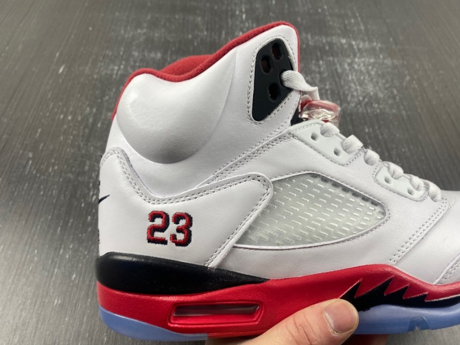 mens jordan 5 retro fire red