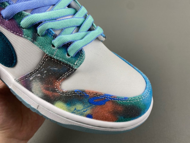 Futura Laboratories x Dunk Low SB 'Bleached Aqua' Sample - SneakerCool.com