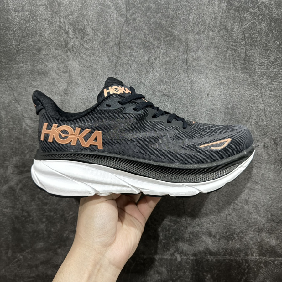 hoka-one-one-clifton-9-black-copper-sneakercool
